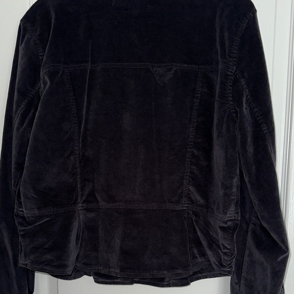 Free People Jocelyn Black Velvet Jacket. Size L - Picture 10 of 10
